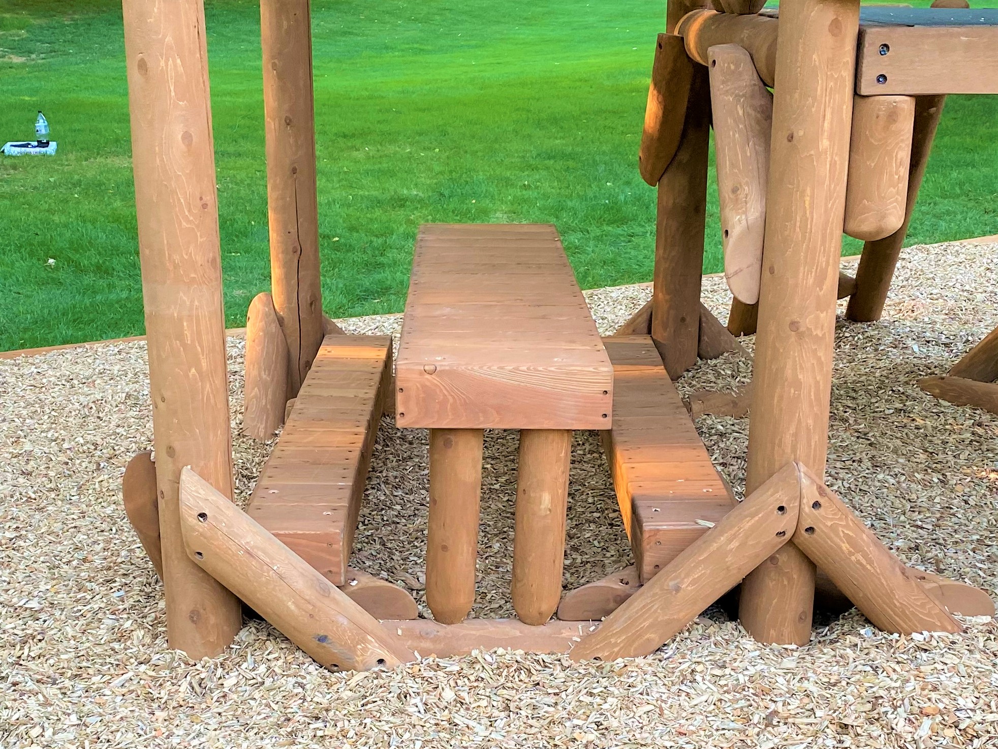 Built In Picnic Table Double Bench 1