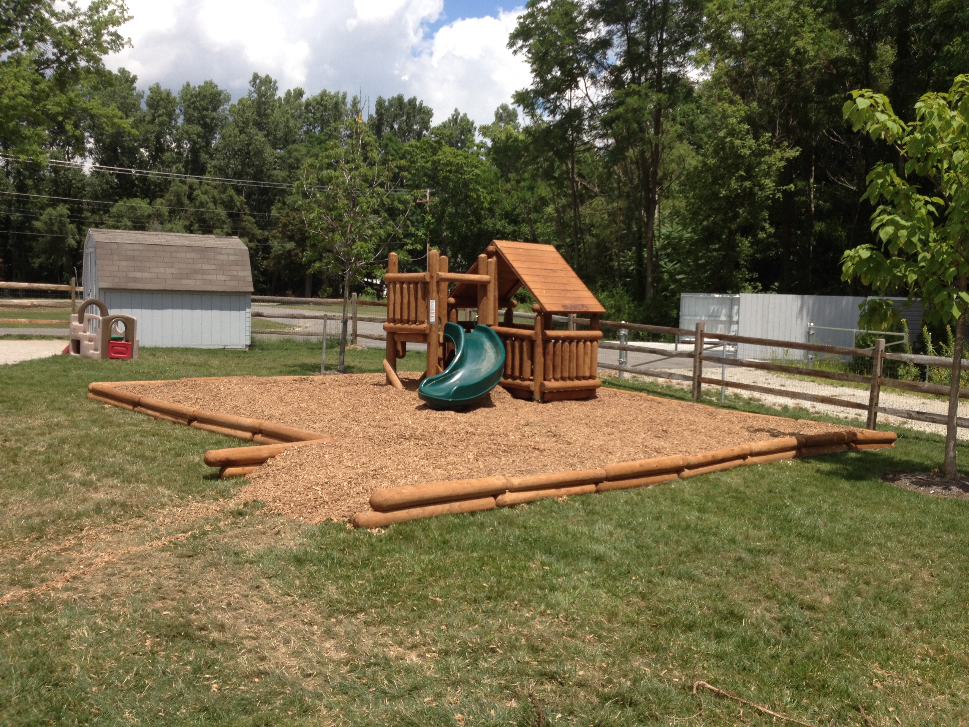 Playhouse with Slide