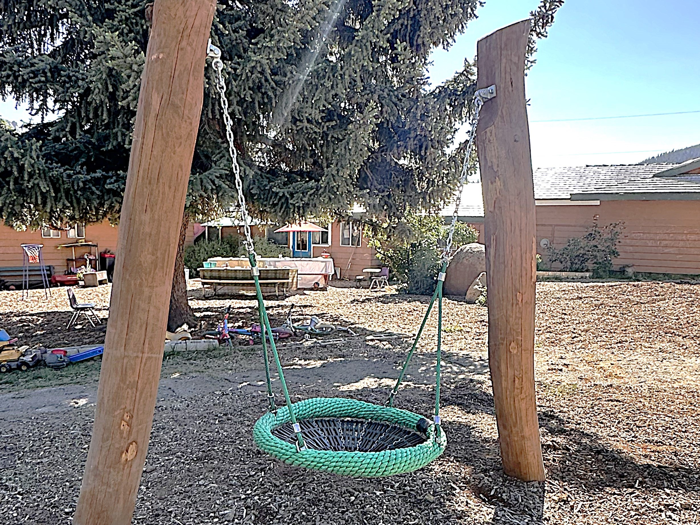 Independent Play & Free Standing 369 Birds Nest Swing- Commercial (1)